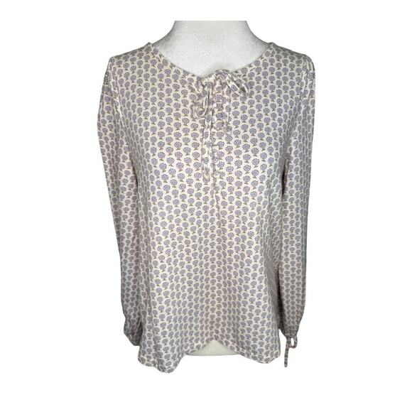 NEW J. Crew Women’s XS Broken-in jersey button-front top in hyacinth floral NWOT - Picture 2 of 9